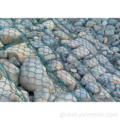 Gabion Stone Cage Nets Galvanized Plastic Coated Stone Cage Net Supplier